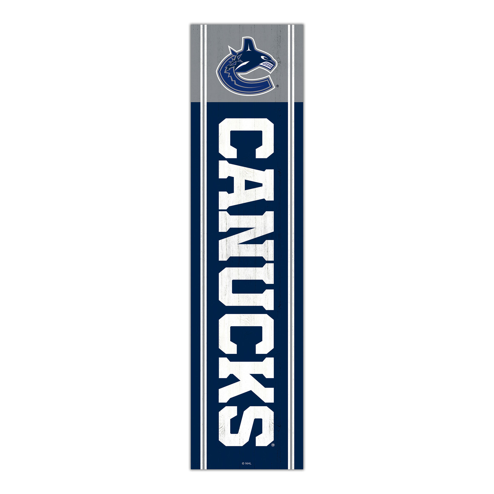 Vancouver Canucks 48" Team Name with Logo Leaner