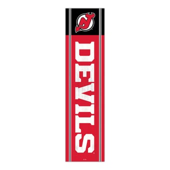New Jersey Devils 48" Team Name with Logo Leaner