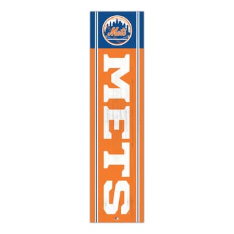 New York Mets 48" Team Name with Logo Leaner