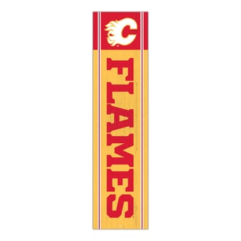 Calgary Flames 48" Team Name with Logo Leaner
