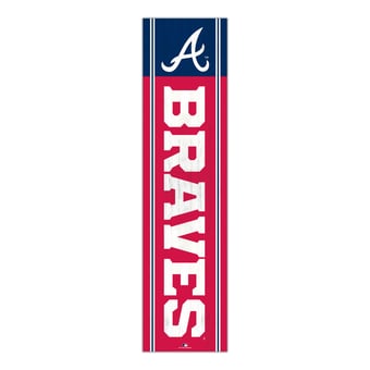 Atlanta Braves 48" Team Name with Logo Leaner