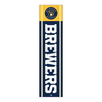 Milwaukee Brewers 48" Team Name with Logo Leaner
