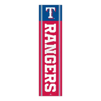 Texas Rangers 48" Team Name with Logo Leaner