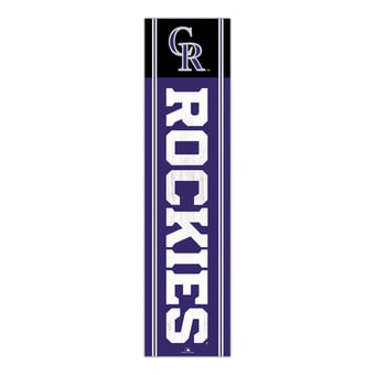 "Colorado Rockies 48"" Team Name with Logo Leaner"