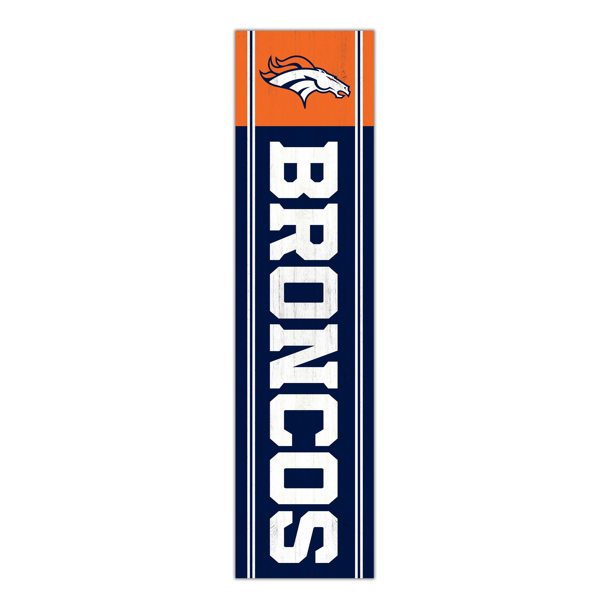 Denver Broncos 48" Team Name with Logo Leaner