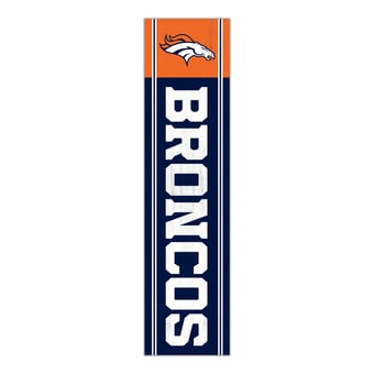 "Denver Broncos 48"" Team Name with Logo Leaner"