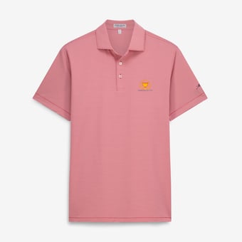 Men's Peter Millar Red Presidents Cup Jubilee Performance Jersey Polo