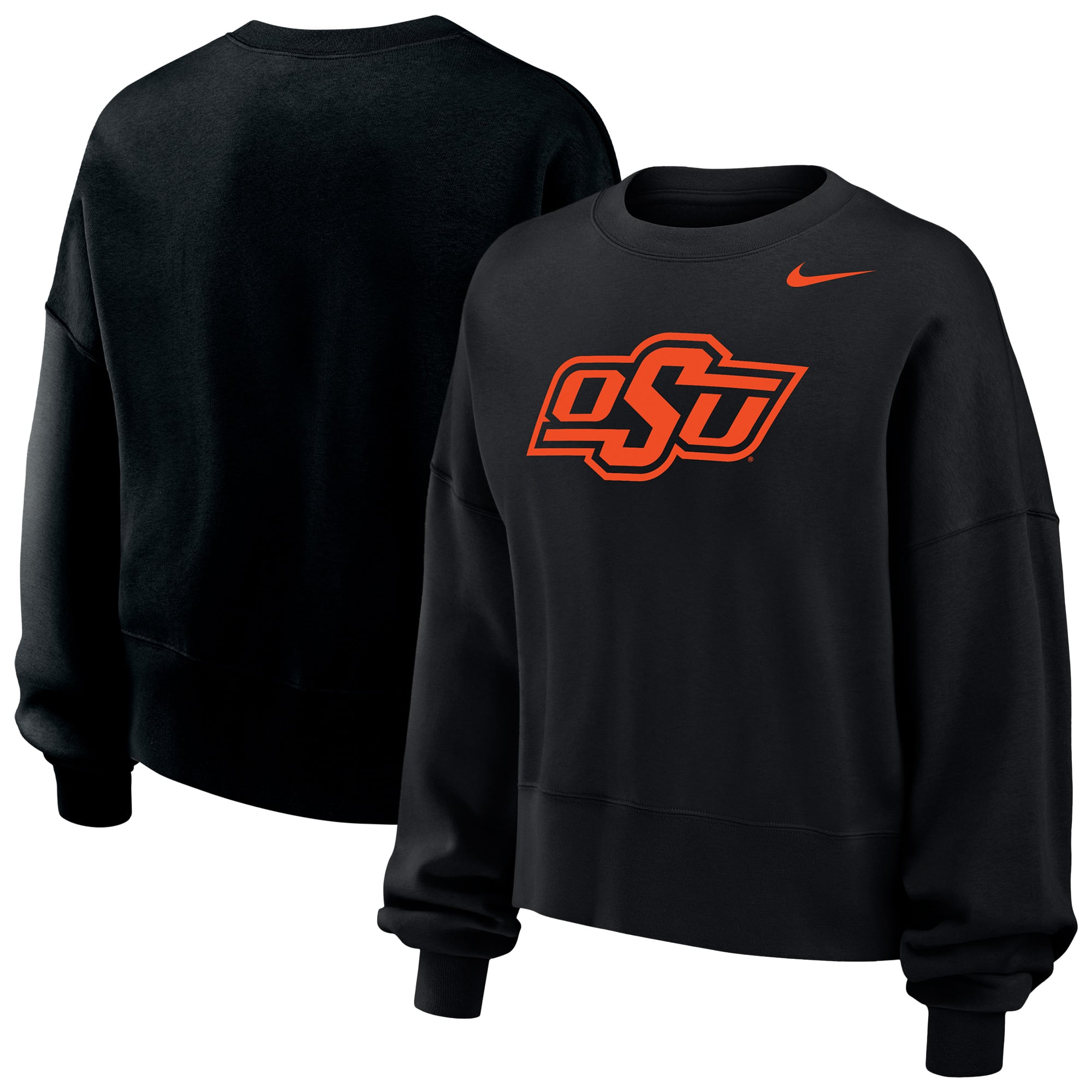 Women's Nike Black Oklahoma State Cowboys Phoenix Fleece Pullover Sweatshirt