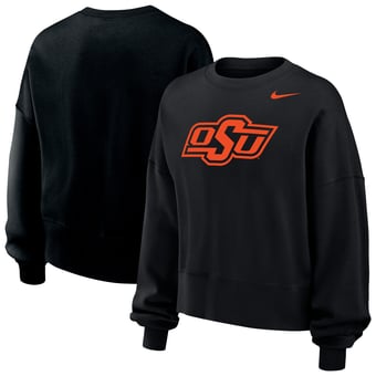 Women's Nike Black Oklahoma State Cowboys Phoenix Fleece Pullover Sweatshirt