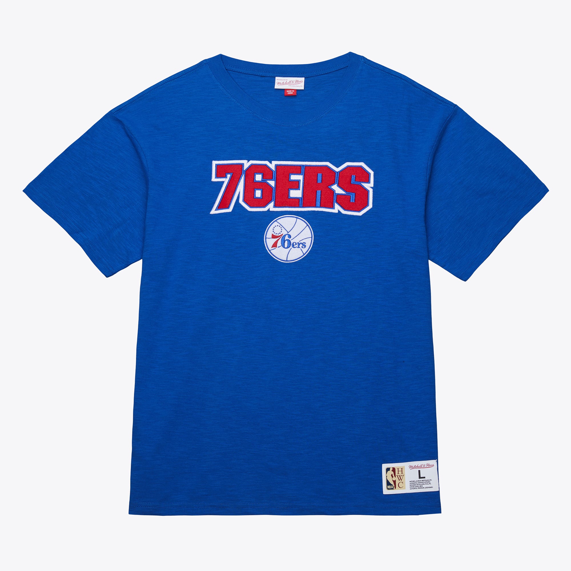 Men's Mitchell & Ness  Royal Philadelphia 76ers Legendary Slub T-Shirt