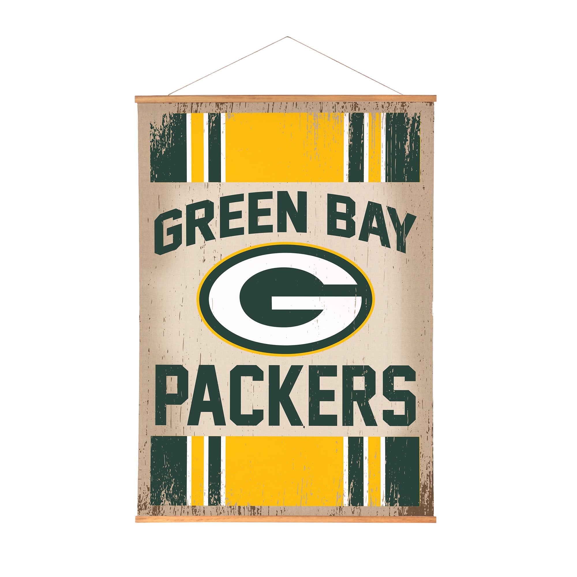 Green Bay Packers 36" x 54" Large Canvas Wall Art Tapestry with Wood Frame
