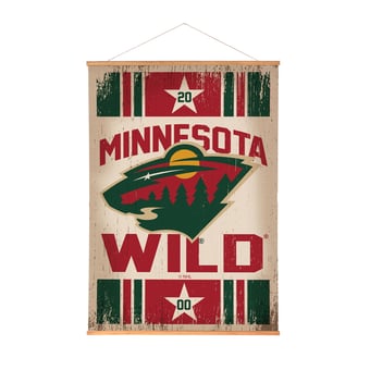 Minnesota Wild 36" x 54" Large Canvas Wall Art Tapestry with Wood Frame