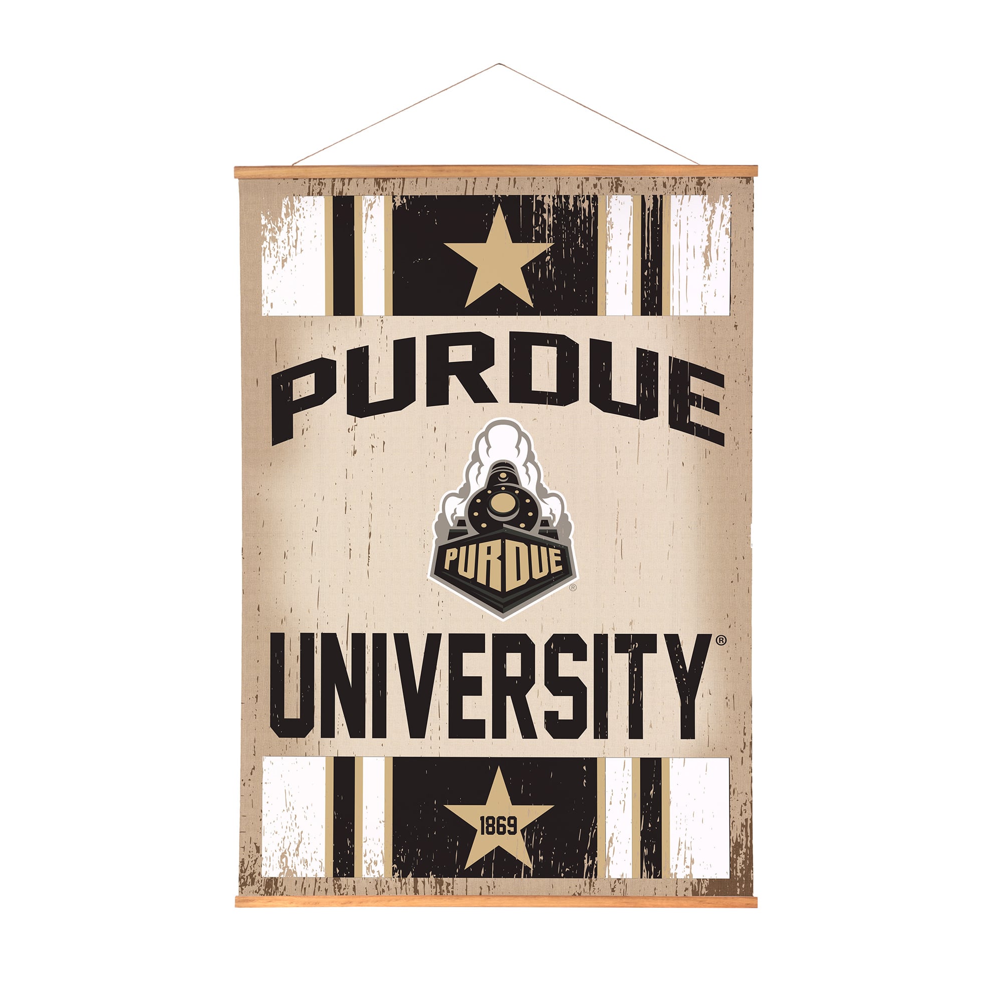 Purdue Boilermakers 36" x 54" Large Canvas Wall Art Tapestry with Wood Frame