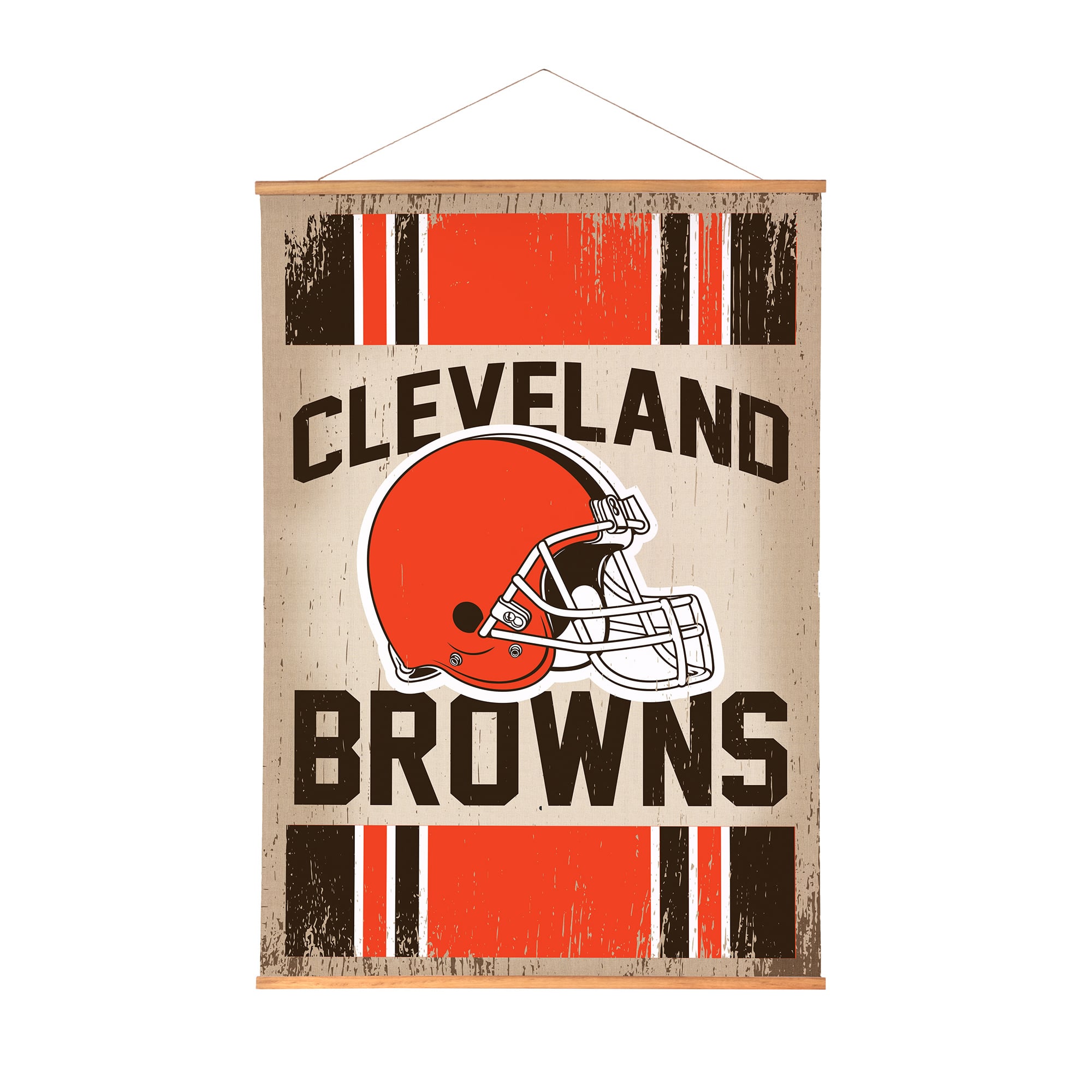 Cleveland Browns 36" x 54" Large Canvas Wall Art Tapestry with Wood Frame