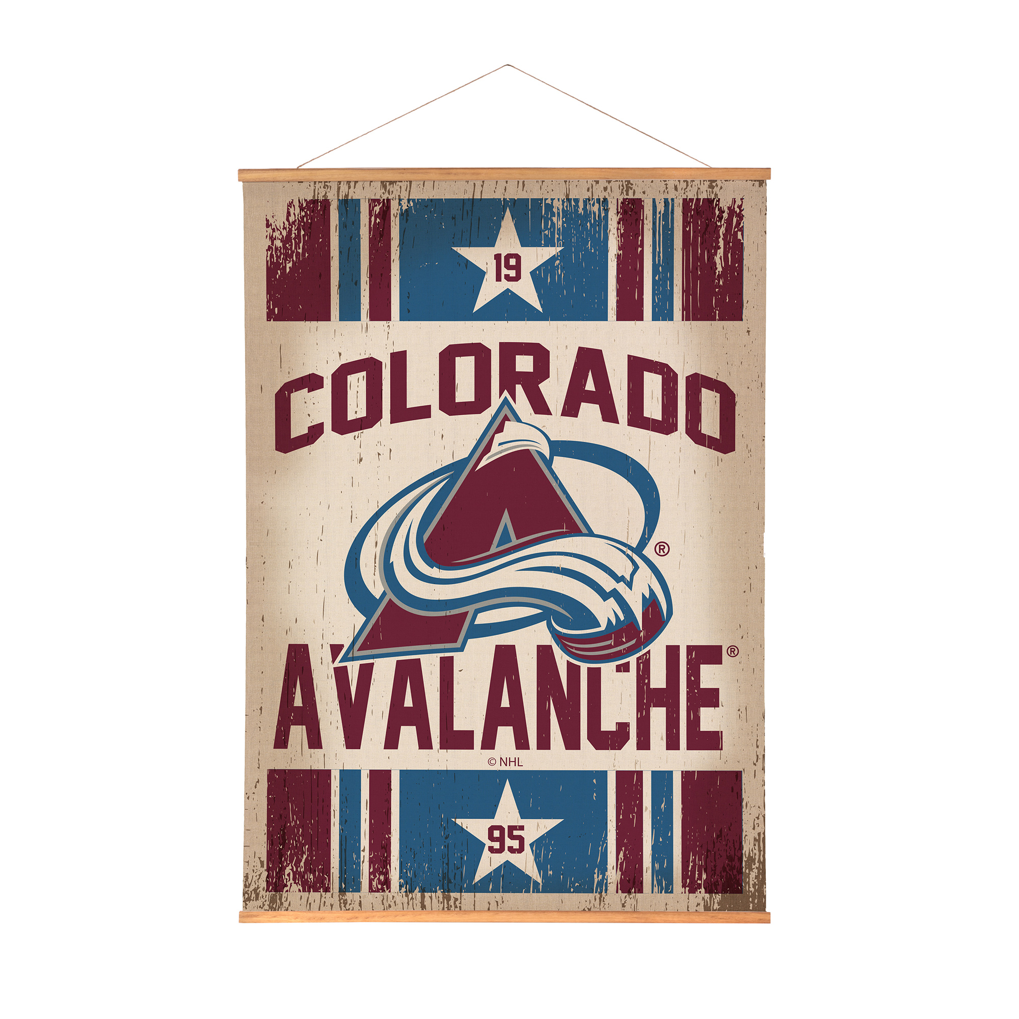 Colorado Avalanche 36" x 54" Large Canvas Wall Art Tapestry with Wood Frame