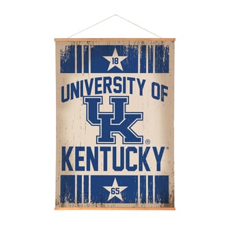Kentucky Wildcats 36" x 54" Large Canvas Wall Art Tapestry with Wood Frame