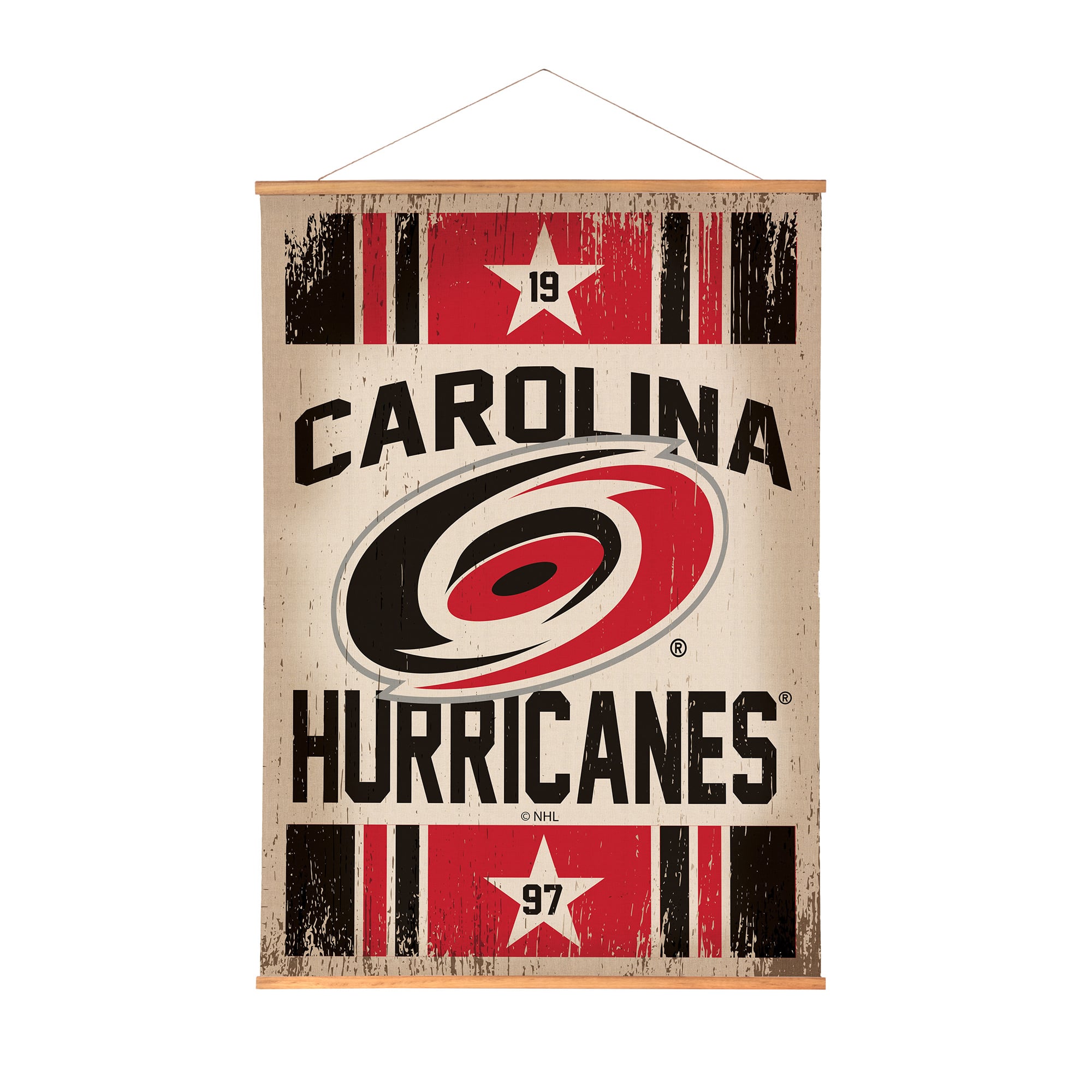 Carolina Hurricanes 36" x 54" Large Canvas Wall Art Tapestry with Wood Frame