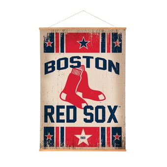 Boston Red Sox 36" x 54" Large Canvas Wall Art Tapestry with Wood Frame