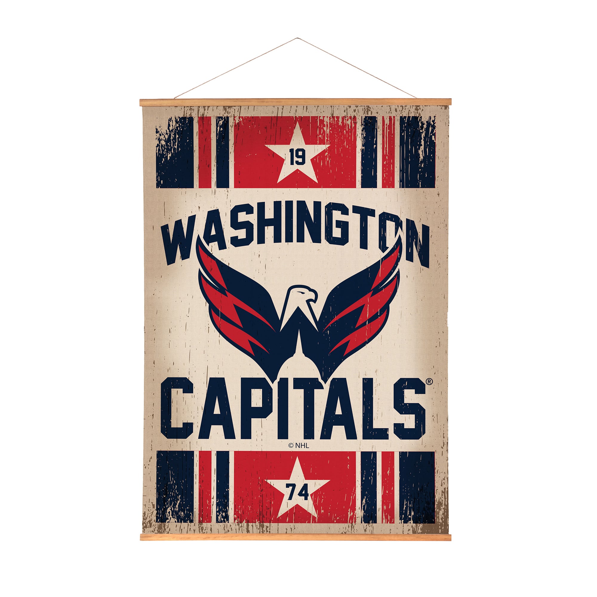 Washington Capitals 36" x 54" Large Canvas Wall Art Tapestry with Wood Frame