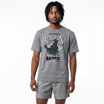 Men's Disney x Champion Gray Las Vegas Raiders Darth Vader All-Star T-Shirt
