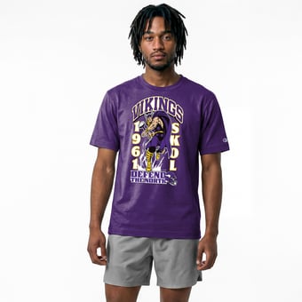 Men's Disney x Champion Purple Minnesota Vikings Thor All-Star T-Shirt