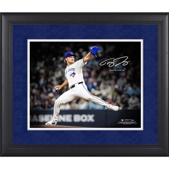 Trey Yesavage Toronto Blue Jays Facsimile Signature Framed 11" x 14" Spotlight Photograph