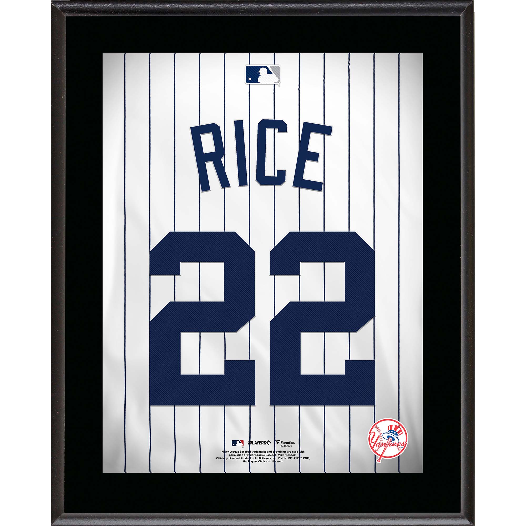 Ben Rice New York Yankees 10.5" x 13" Jersey Number Sublimated Player Plaque