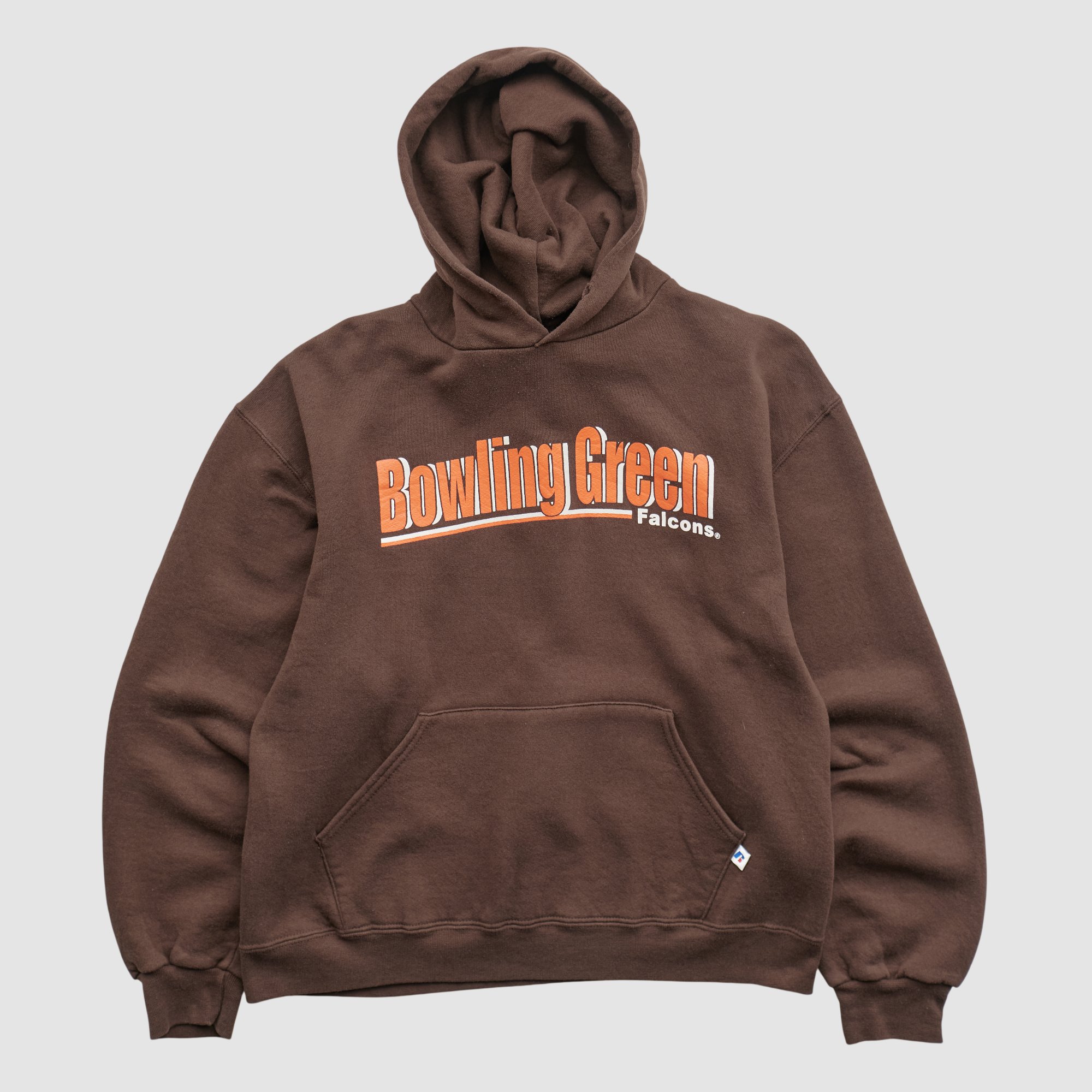 Bowling Green St. Falcons Russell 90s Hooded Pullover Sweatshirt - Brown - XS by Fanatics Real Vintage