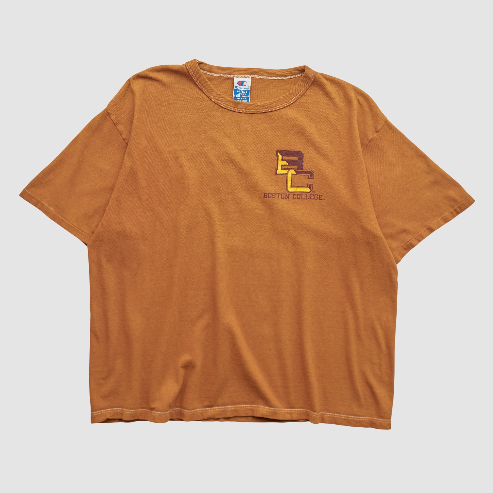 Boston College Eagles Champion 90s T-shirt - Clay - M by Fanatics Real Vintage