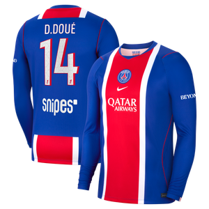 Maillot Domicile Stadium PSG Nike 26/27 - Manches longues avec flocage D.Doué 14, vue 2