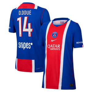 Maillot Domicile Match PSG Nike Aero-FIT 26/27 - Enfant avec flocage D.Doué 14, vue 1