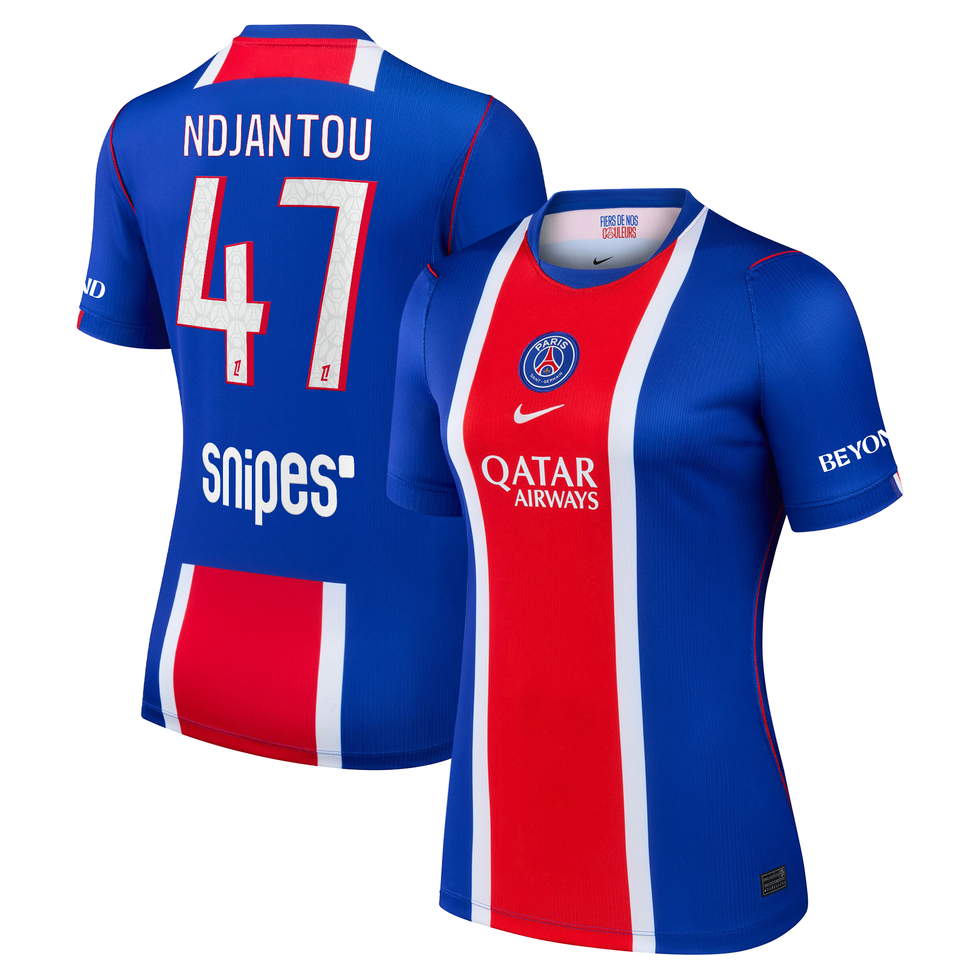 Maillot Domicile Stadium PSG Nike 26/27 - Femme avec flocage Ndjantou 47