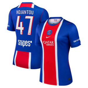 Maillot Domicile Stadium PSG Nike 26/27 - Femme avec flocage Ndjantou 47, vue 1