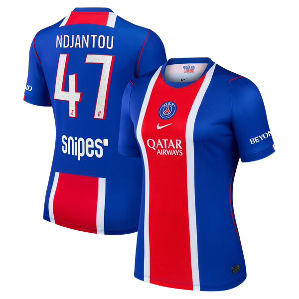 Maillot Domicile Stadium PSG Nike 26/27 - Femme avec flocage Ndjantou 47