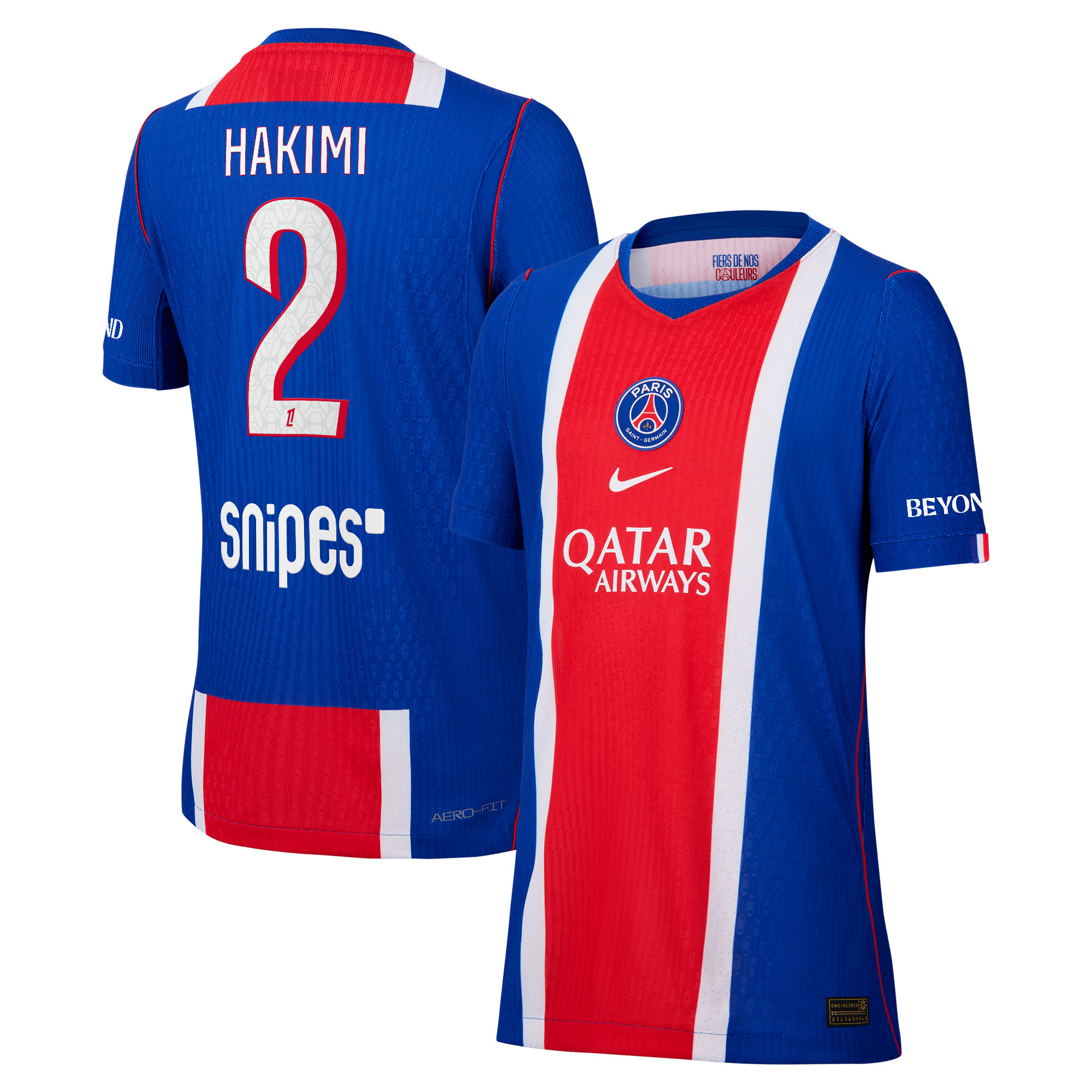 Maillot Domicile Match PSG Nike Aero-FIT 26/27 - Enfant avec flocage Hakimi 2