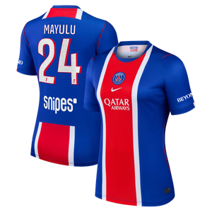 Maillot Domicile Stadium PSG Nike 26/27 - Femme avec flocage Mayulu 24, vue 2