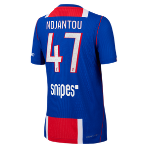 Maillot Domicile Match PSG Nike Aero-FIT 26/27 - Enfant avec flocage Ndjantou 47, vue 4
