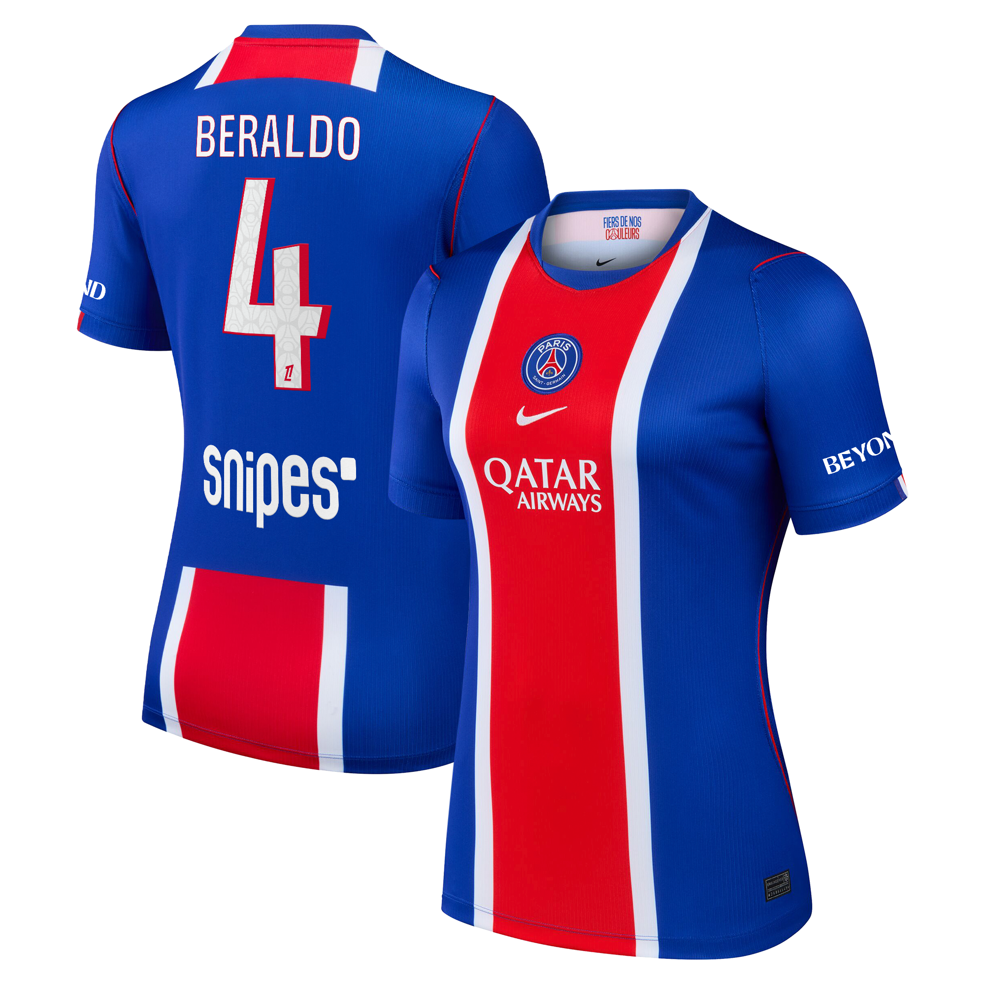 Maillot Domicile Stadium PSG Nike 26/27 - Femme avec flocage Beraldo 4