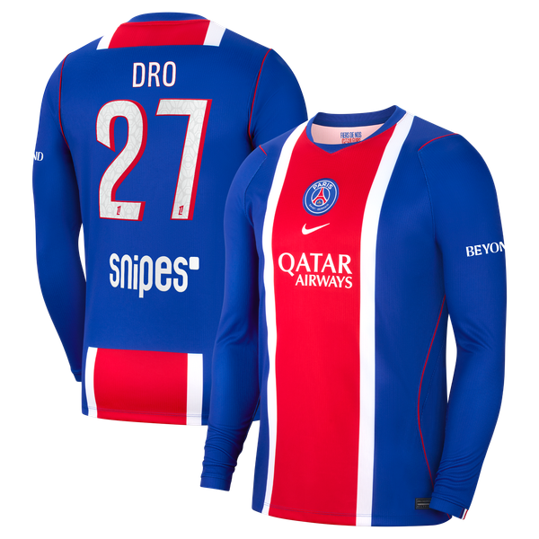 Maillot Domicile Stadium PSG Nike 26/27 - Manches longues avec flocage Dro 27