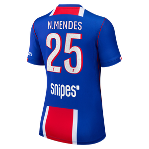 Maillot Domicile Stadium PSG Nike 26/27 - Femme avec flocage N.Mendes 25, vue 4