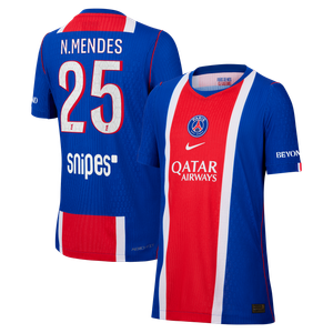 Maillot Domicile Match PSG Nike Aero-FIT 26/27 - Enfant avec flocage N.Mendes 25, vue 1