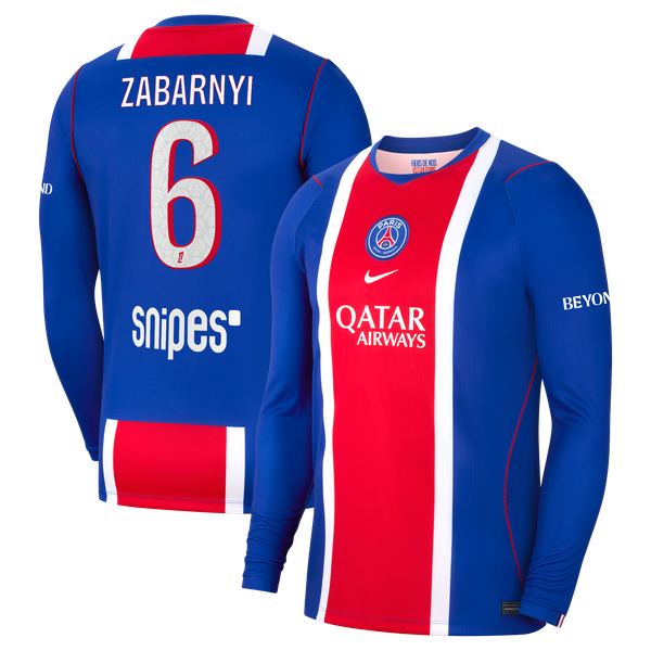 Maillot Domicile Stadium PSG Nike 26/27 - Manches longues avec flocage Zabarnyi 6