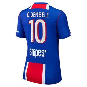 Maillot Domicile Stadium PSG Nike 26/27 - Femme avec flocage O.Dembélé 10, vue 4