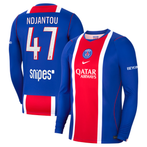 Maillot Domicile Stadium PSG Nike 26/27 - Manches longues avec flocage Ndjantou 47, vue 2