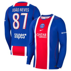 Maillot Domicile Stadium PSG Nike 26/27 - Manches longues avec flocage João Neves 87, vue 2