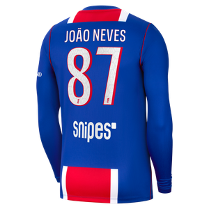 Maillot Domicile Stadium PSG Nike 26/27 - Manches longues avec flocage João Neves 87, vue 4