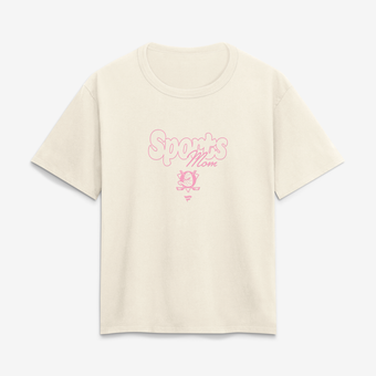 Women's Cream Anaheim Ducks Sports Mom T-Shirt