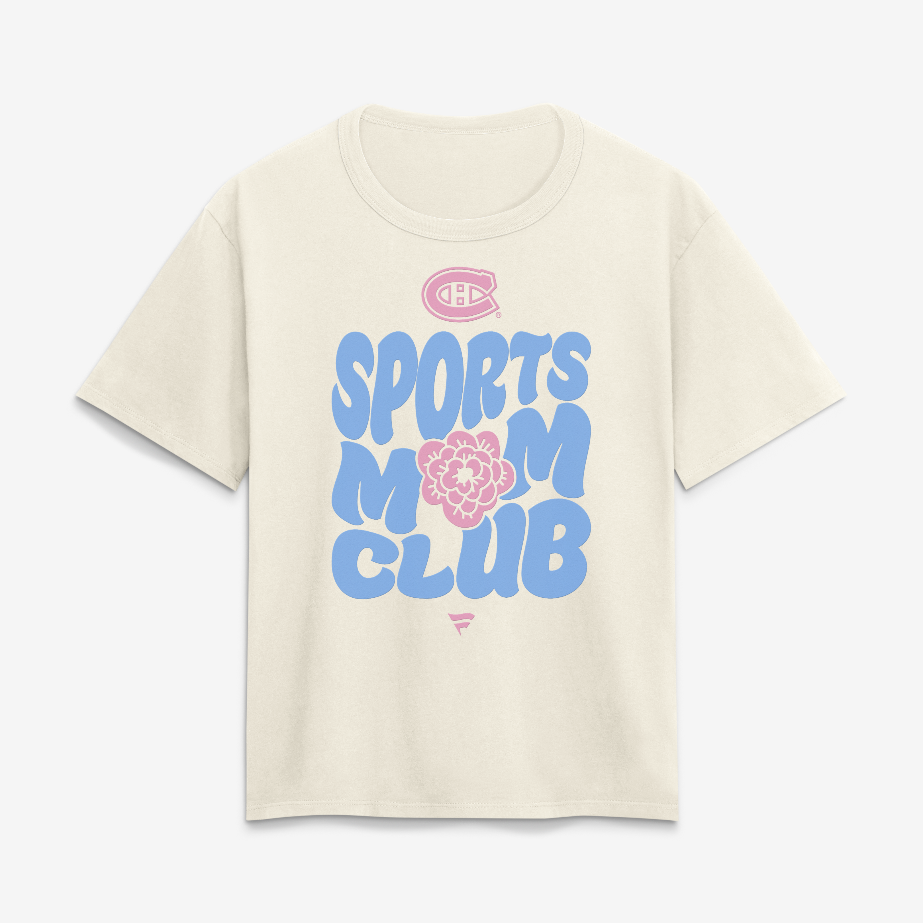 Women's Cream Montreal Canadiens Sports Mom Club T-Shirt