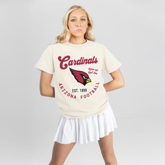 Women's Gameday Couture Natural Arizona Cardinals You Know Our Name T-Shirt