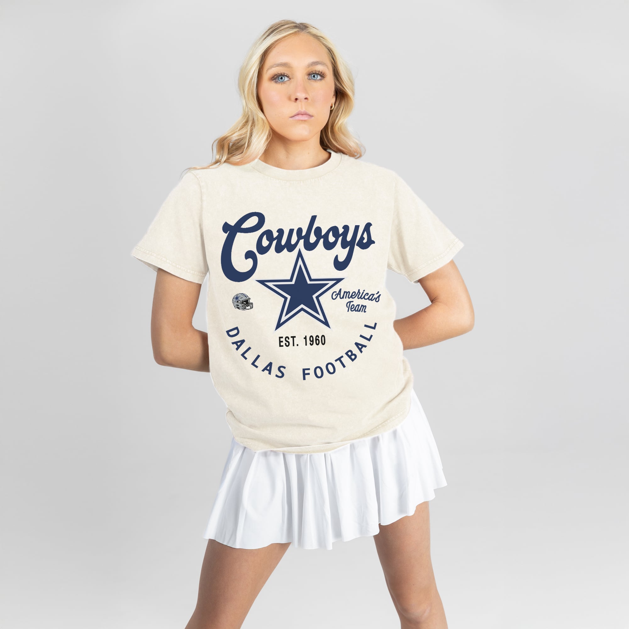 Women’s Gameday Couture Natural Dallas Cowboys You Know Our Name T-Shirt